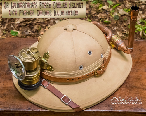Dr Livingstone's Steam Cooled Helmet.  © Gary Waidson - www.Nemo.me.uk